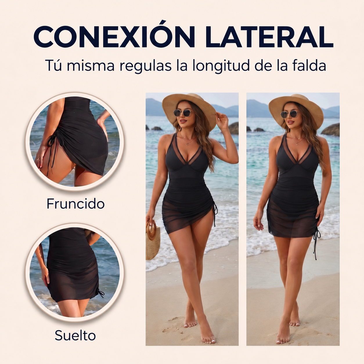 Bañador moldeador de malla