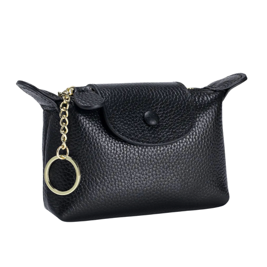 Leather Pouch Bag Charm